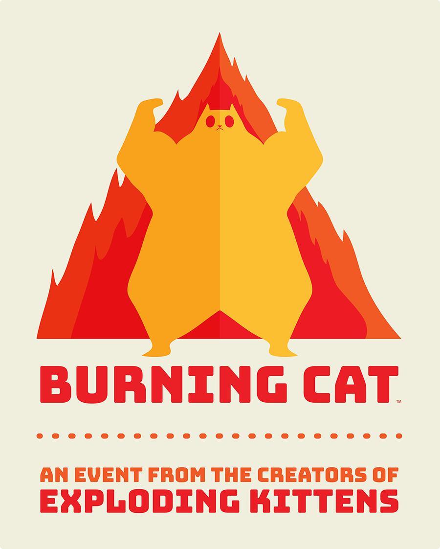 Burning cat