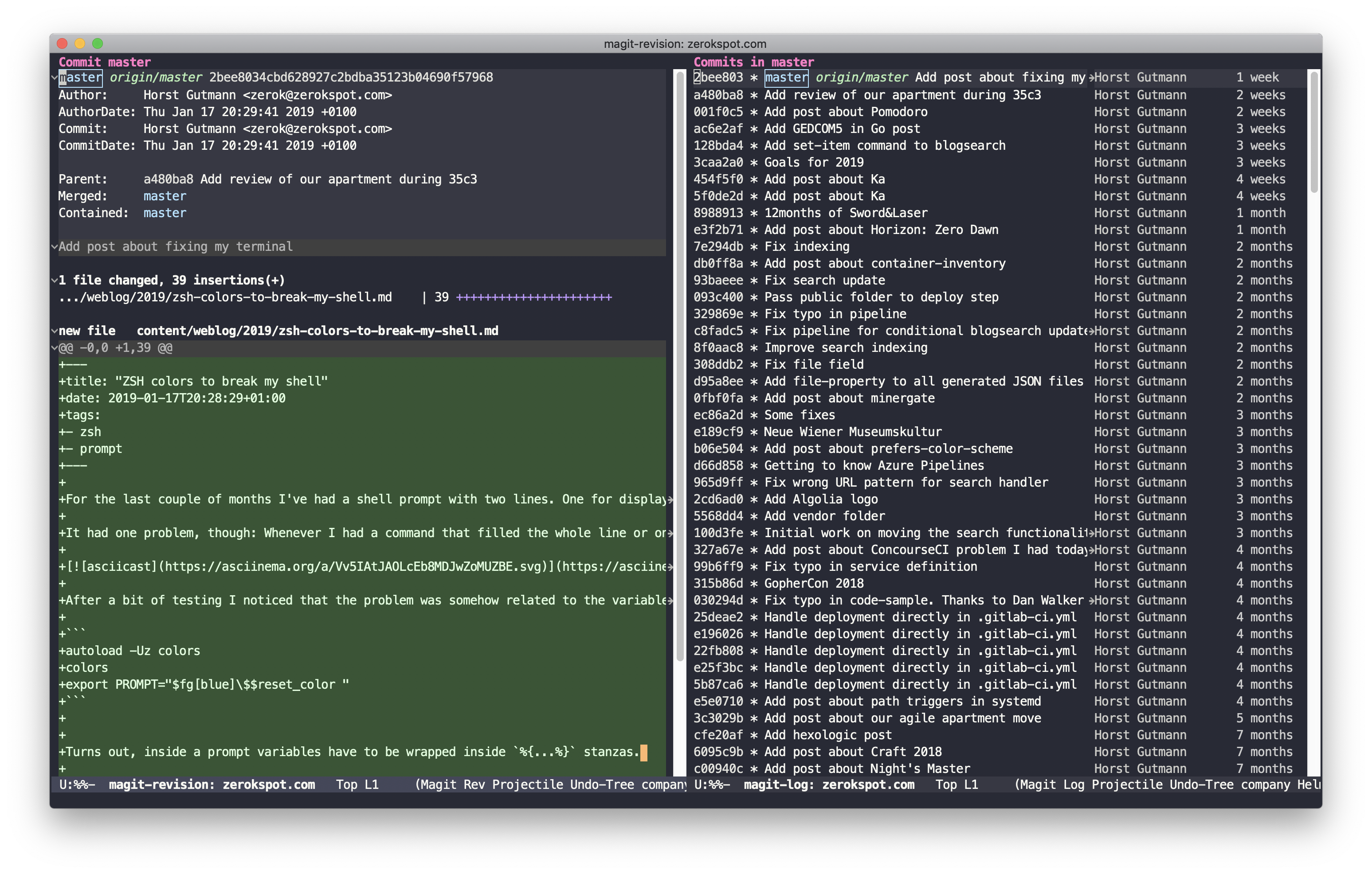 Emacs with Magit