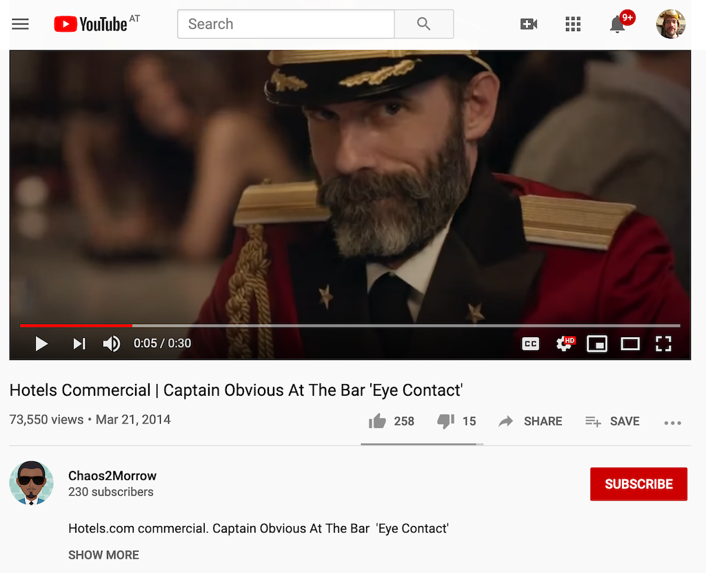 captain obvious radio commercial 2015